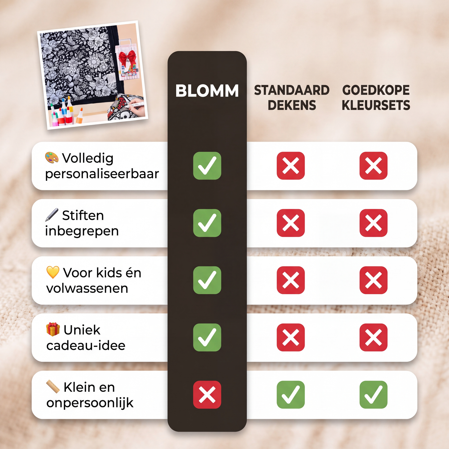 De Kleurdeken, by Blomm